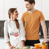 Ik ben zijn mevrouw. standaard schort