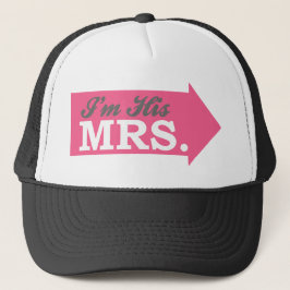 Ik ben zijn Mrs. (Hot-roze pijl) Trucker Pet