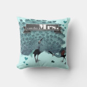 Ik ben zijn Mrs Peacock Pillow Kussen (Voorkant)