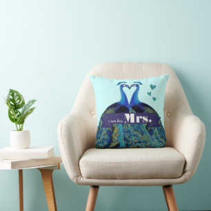 Ik ben zijn Mrs Peacock Pillow Kussen