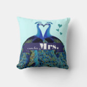 Ik ben zijn Mrs Peacock Pillow Kussen (Voorkant)