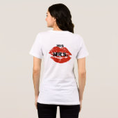 Ik ben zijn Mrs Red Lips Brides T-shirt (Achterkant volledig)