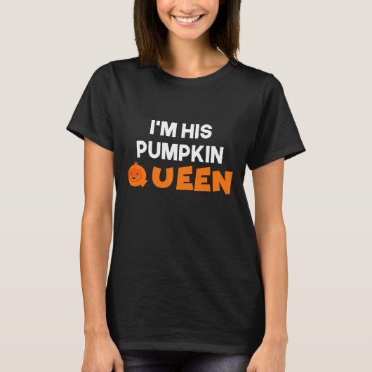 IK BEN ZIJN POMPOENKONINGIN T-SHIRT (Voorkant)