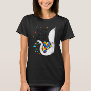 Ik Ben Zijn Stem Autisme Bewustzijn Puzzel Olifant T-shirt