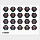 Ik ben zijn stem Godson Autisme Awareness Godmoede Ronde Sticker (Vel)