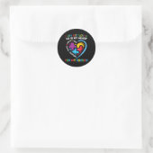 Ik ben zijn stem Godson Autisme Awareness Godmoede Ronde Sticker (Tas)