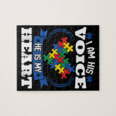 Ik ben zijn stem. Hij is mijn hart autisme. Legpuzzel (Horizontaal)