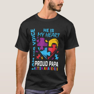 Ik Ben Zijn Stem Hij Is Mijn Hart Kleinzoon Autism T-shirt