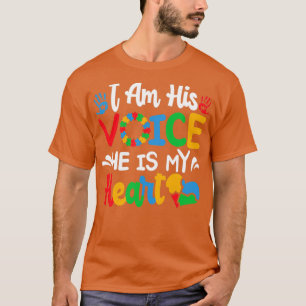 Ik ben zijn stem. Hij is mijn hartautisme mama Aut T-shirt