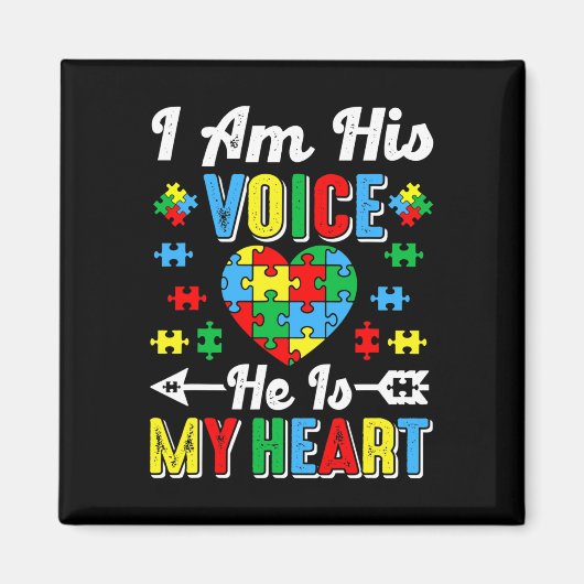 Ik ben zijn stem. Hij is mijn hartautisme van mama Magneet (Voorkant)