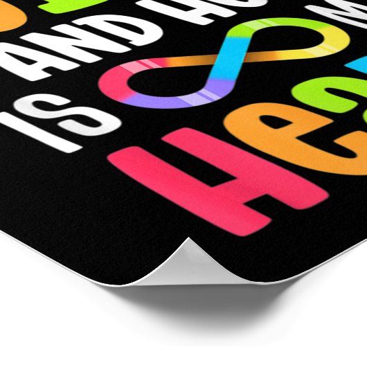 Ik ben zijn stem.. hij is mijn hartautisme voorlic poster (Hoek)