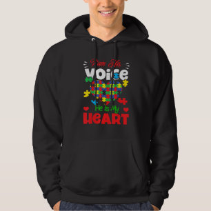 Ik ben Zijn Stem Moeder Mama Autistisch Autisme Be Hoodie
