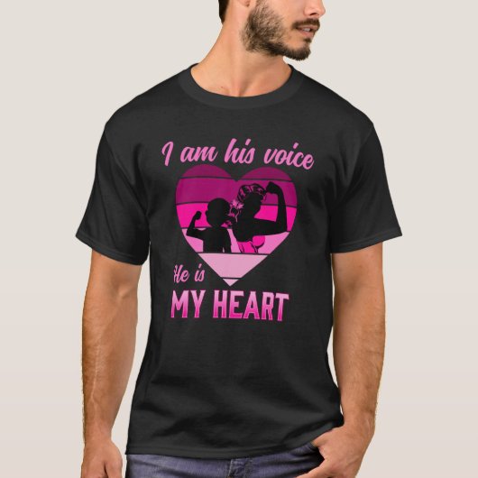 Ik Ben Zijn Stem Moeder SPED Autisme Bewustzijn Mo T-shirt (Voorkant)