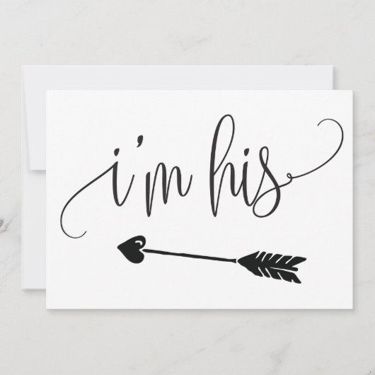 Ik ben zijn trouwbord (Voorkant)