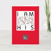 Ik ben zijn wenskaart kaart (Voorkant)