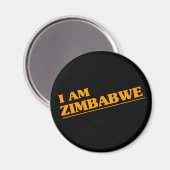 Ik ben Zimbabwe Magneet (Voorkant / Achterkant)