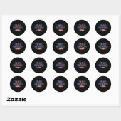 Ik ben z'n firecracker 4 juli Schattigee bijpassen Ronde Sticker (Vel)
