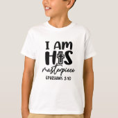 Ik ben z'n meesterwerk Ephesians 2:10 Kind T-Shirt (Voorkant)