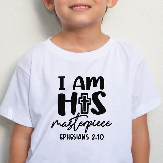 Ik ben z'n meesterwerk Ephesians 2:10 Kind T-Shirt
