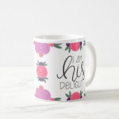 Ik ben z'n mooie, heldere Florals Coffee Tea Mok (Voorkant rechts)