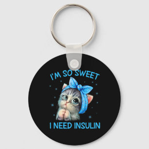 Ik ben zo aardig dat ik Insuline Diabetes Awarenes Sleutelhanger