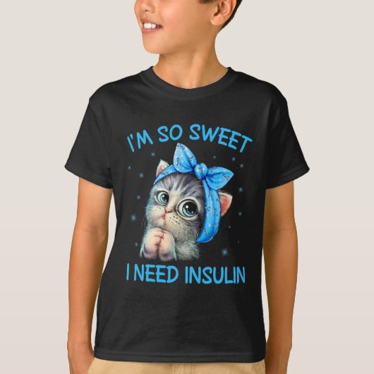 Ik ben zo aardig dat ik Insuline Diabetes Awarenes T-shirt (Voorkant)