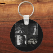 "Ik ben zo alleen als jij." Mok Sleutelhanger (Voorkant)