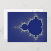 Ik ben zo blauw - Fractal Briefkaart (Voorkant / Achterkant)