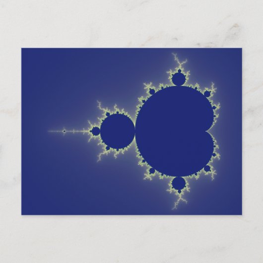 Ik ben zo blauw - Fractal Briefkaart (Voorkant)