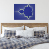 Ik ben zo blauw - Fractal Canvas Afdruk (Insitu (Slaapkamer))