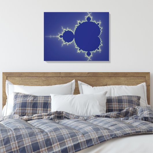 Ik ben zo blauw - Fractal Canvas Afdruk (Insitu (Slaapkamer))