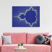 Ik ben zo blauw - Fractal Canvas Afdruk (Insitu (Woonkamer))