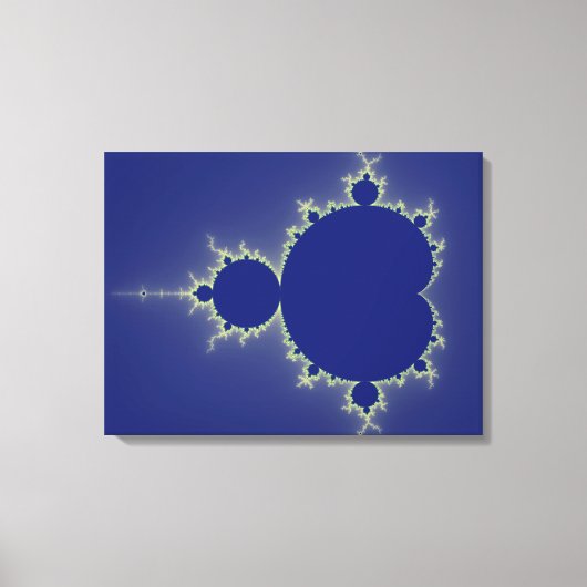 Ik ben zo blauw - Fractal Canvas Afdruk (Voorkant)