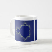 Ik ben zo blauw - Fractal Koffiemok (Voorkant links)