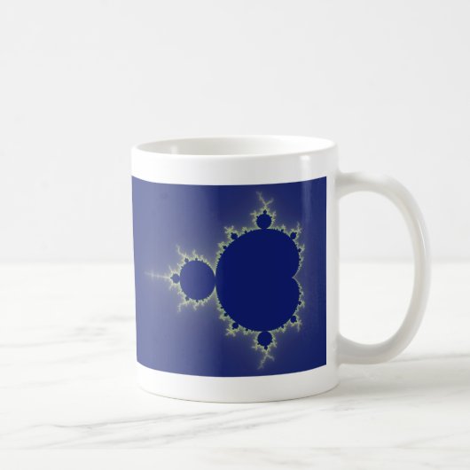 Ik ben zo blauw - Fractal Koffiemok (Rechts)