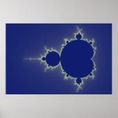 Ik ben zo blauw - Fractal Poster (Voorkant)