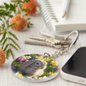 Ik ben zo blij dat het lente is sleutelhanger (Voorkant Rechts)