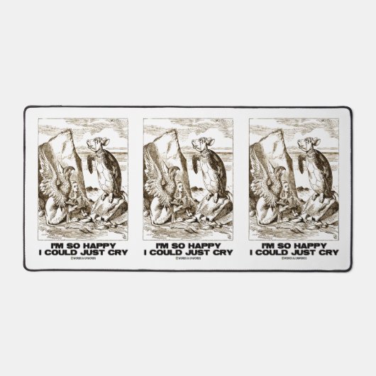 Ik ben zo blij dat ik alleen Alice Mock Turtle kon Bureaumat (Voorkant)