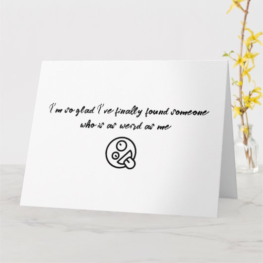 Ik ben zo blij dat ik eindelijk een Valentijn gevo Kaart (Gele Bloem)