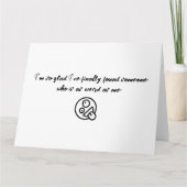 Ik ben zo blij dat ik eindelijk een Valentijn gevo Kaart (Voorkant)