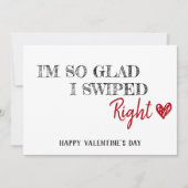 Ik ben zo blij dat ik goed heb gedraaid, romantisc feestdagenkaart (Voorkant)