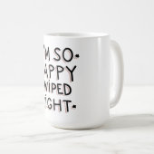 Ik ben zo blij dat ik goed heb gezwemd. koffiemok (Voorkant rechts)