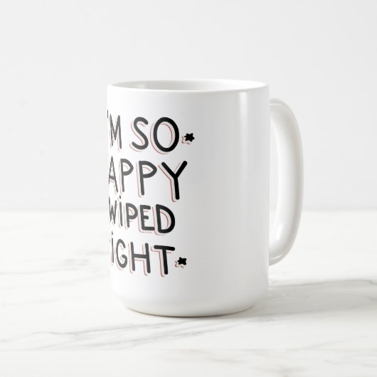 Ik ben zo blij dat ik goed heb gezwemd. koffiemok (Voorkant rechts)