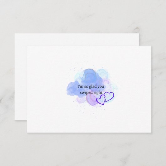 Ik ben zo blij dat je de juiste kaart hebt gedraai (Voorkant / Achterkant)