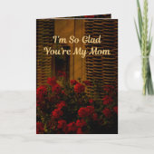 Ik ben zo blij dat je mijn moeder bent (Spreuken 3 Kaart (Voorkant)
