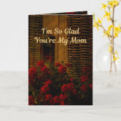 Ik ben zo blij dat je mijn moeder bent (Spreuken 3 Kaart (Gele Bloem)