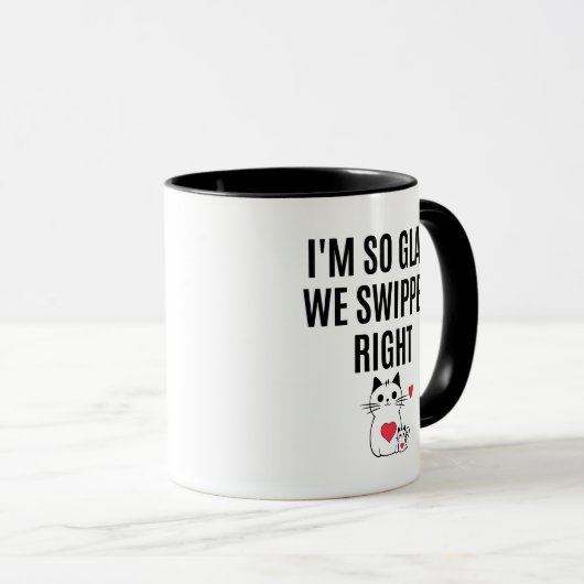 Ik ben zo blij dat we goed hebben gedraaid mok (Voorkant rechts)