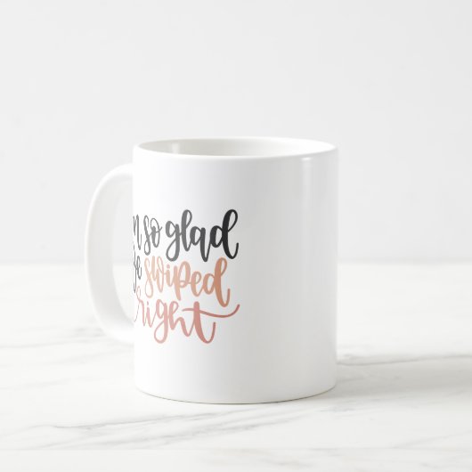 Ik ben zo blij dat we goed hebben gezwemd. koffiemok (Voorkant links)