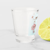 Ik ben zo blij dat we vrienden zijn Dopamine Brain Shot Glas (Links)