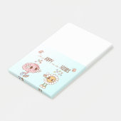 Ik ben zo blij dat we vrienden zijn en gelukkige h post-it® notes (Schuin)